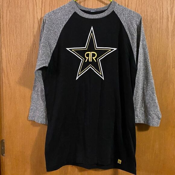 🌺3 for $30🌺Rockstar 3/4 Sleeve T-shirt, size M. (S75) - Picture 1 of 5
